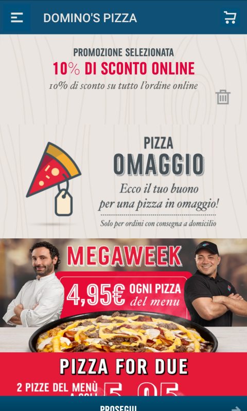 domino's pizza italia